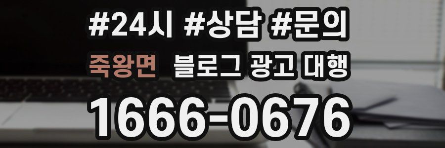 죽왕면 블로그 광고 대행