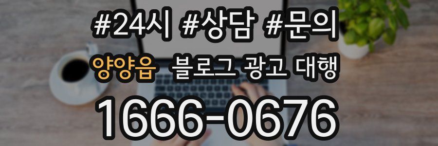 양양읍 블로그 광고 대행