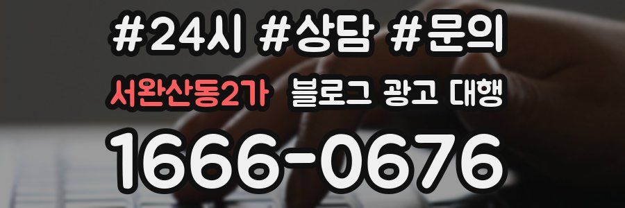 서완산동2가 블로그 광고 대행