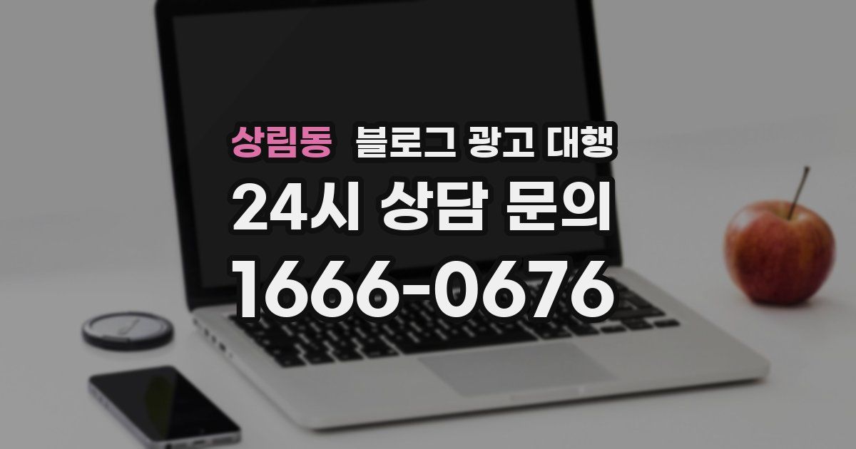 상림동 블로그 광고 대행