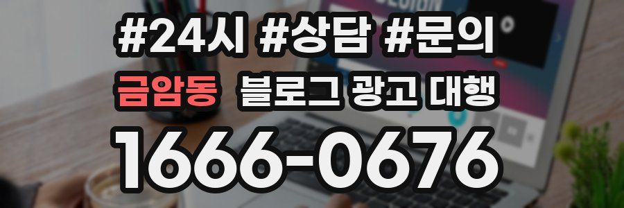 금암동 블로그 광고 대행