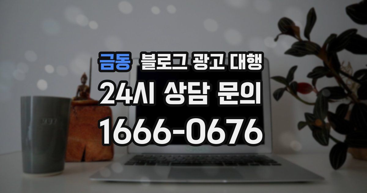 금동 블로그 광고 대행