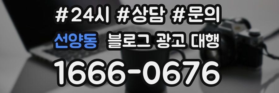 선양동 블로그 광고 대행