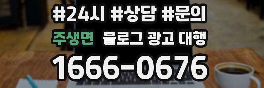 주생면 블로그 광고 대행
