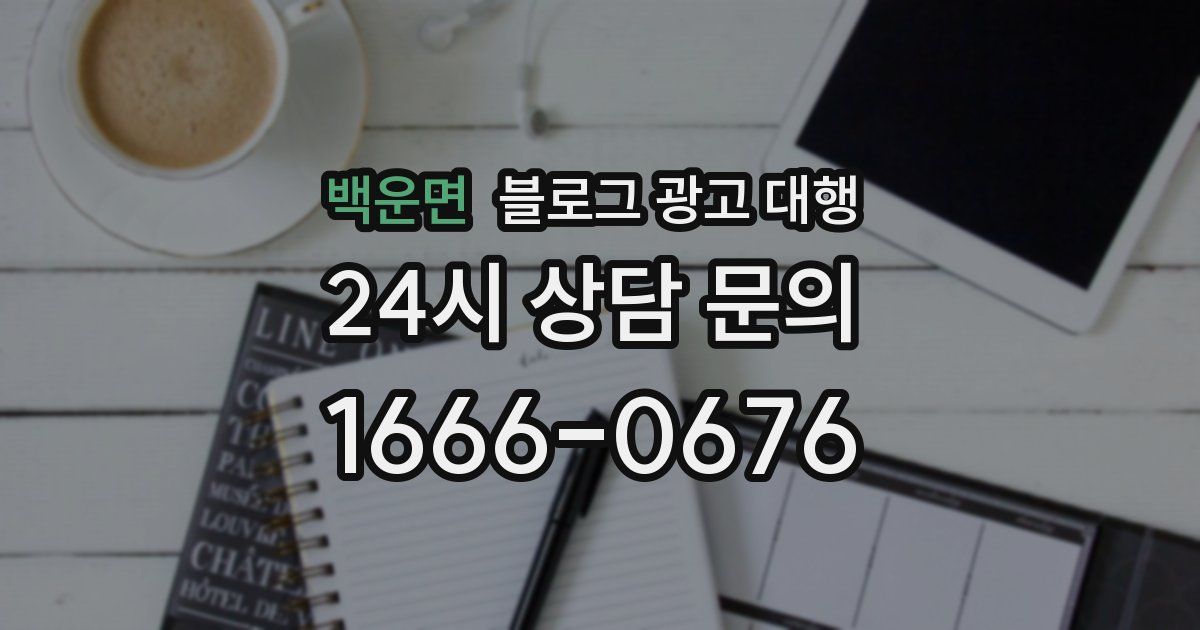 백운면 블로그 광고 대행
