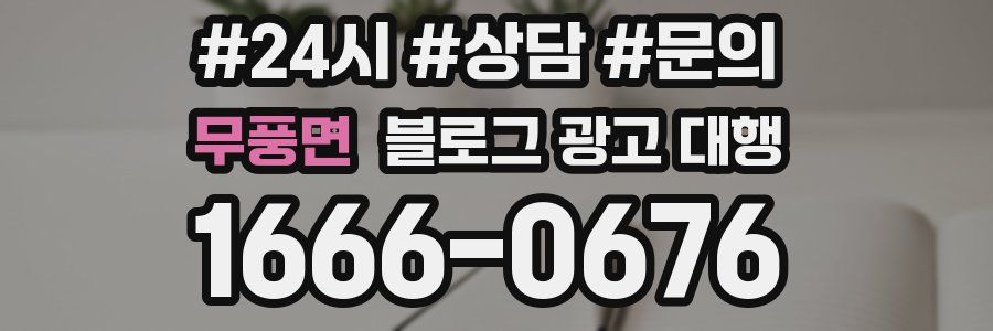 무풍면 블로그 광고 대행