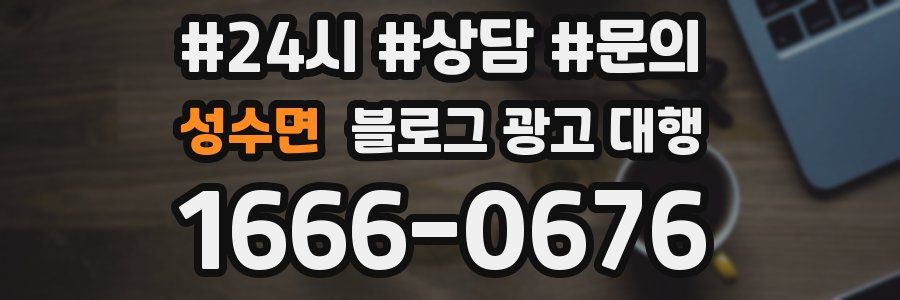 성수면 블로그 광고 대행