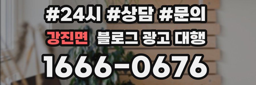 강진면 블로그 광고 대행
