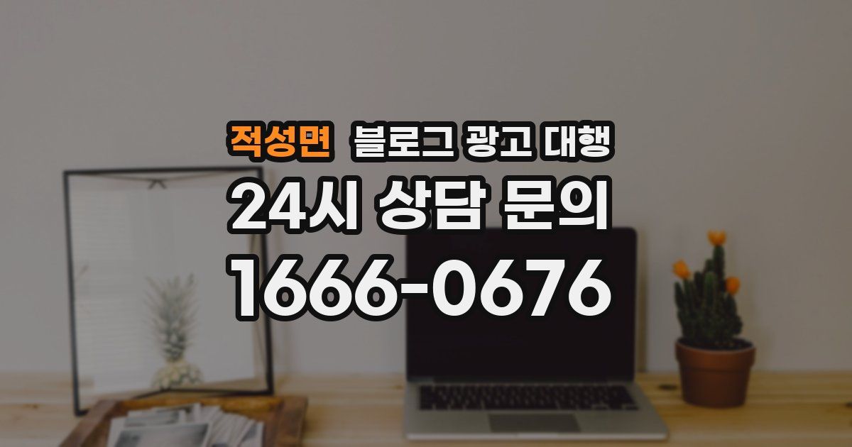 적성면 블로그 광고 대행
