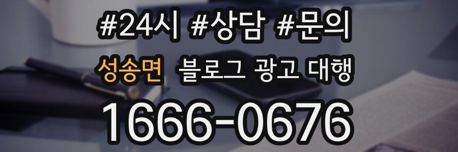 성송면 블로그 광고 대행