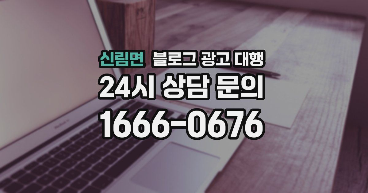 신림면 블로그 광고 대행