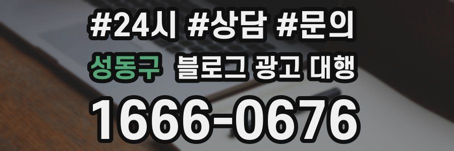 성동구 블로그 광고 대행
