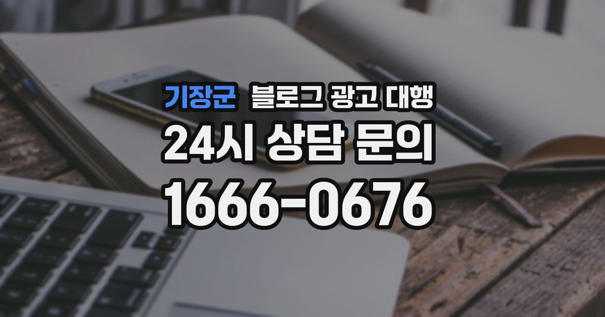 기장군 블로그 광고 대행