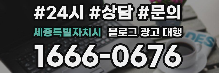 세종특별자치시 블로그 광고 대행