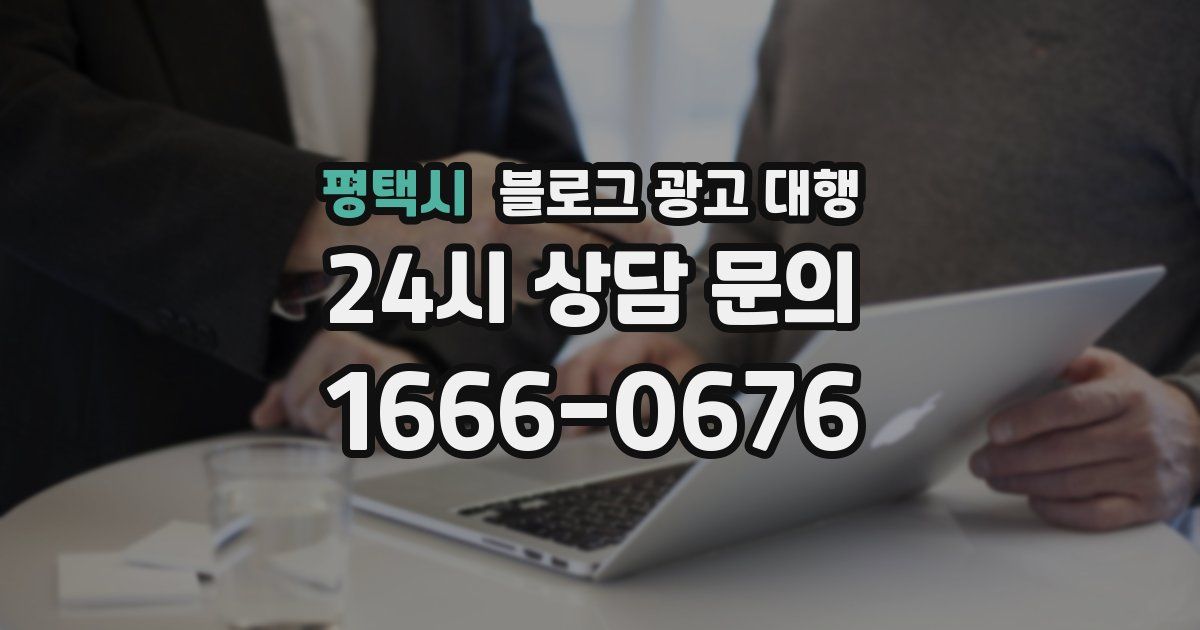 평택시 블로그 광고 대행