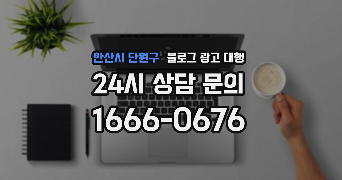 안산시 단원구 블로그 광고 대행