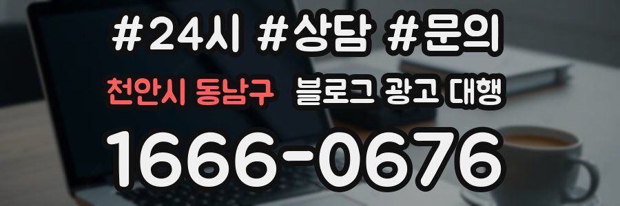천안시 동남구 블로그 광고 대행