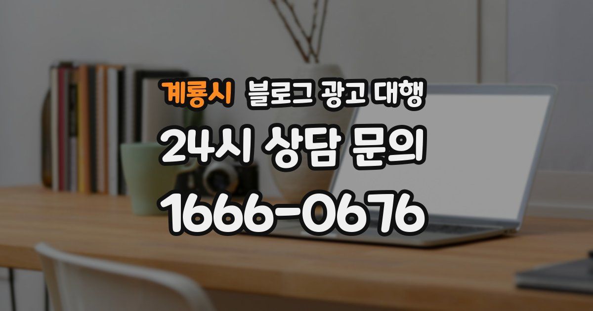 계룡시 블로그 광고 대행