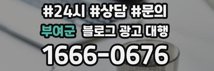 부여군 블로그 광고 대행
