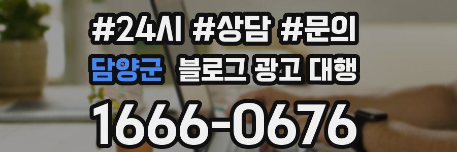 담양군 블로그 광고 대행