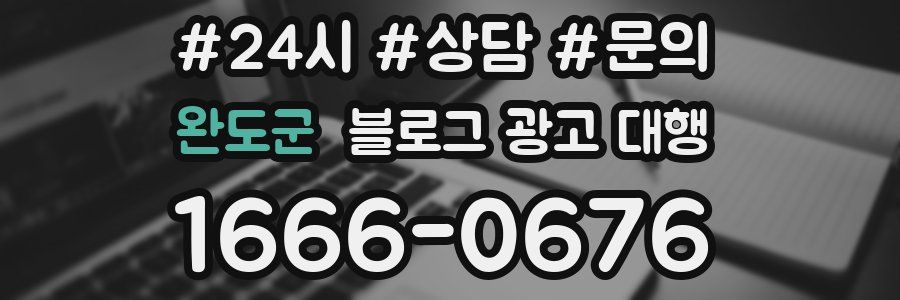 완도군 블로그 광고 대행