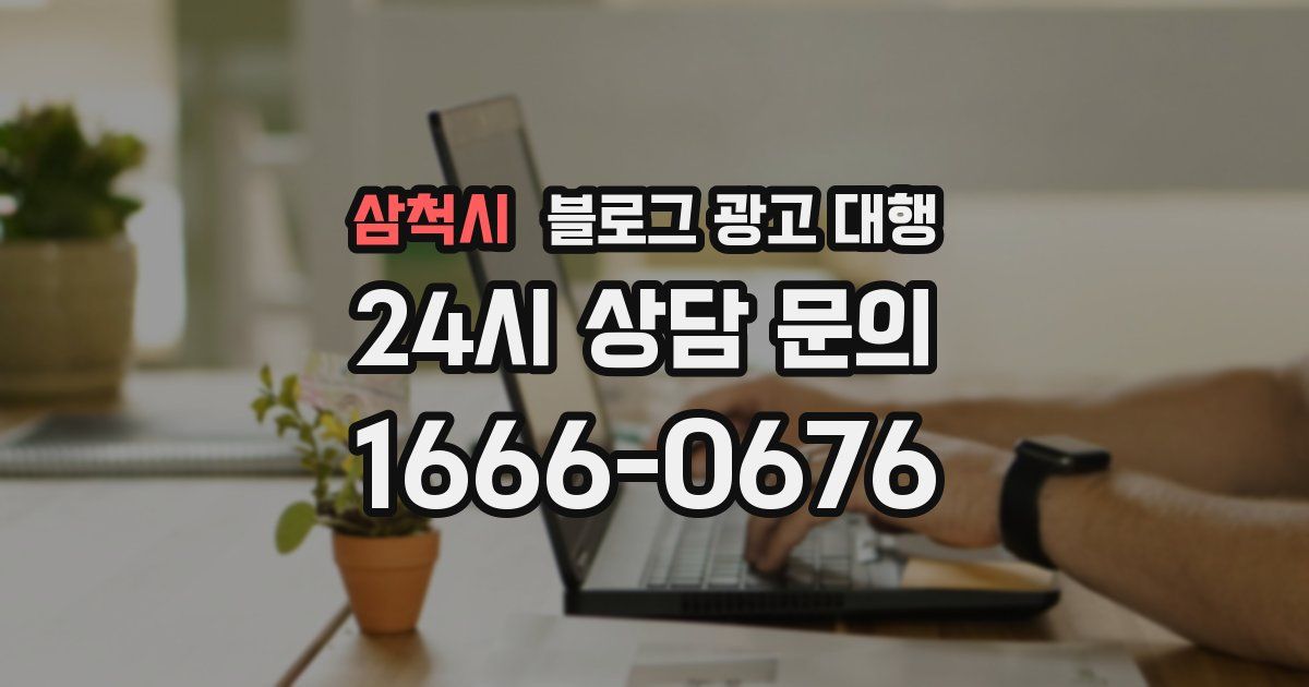 삼척시 블로그 광고 대행