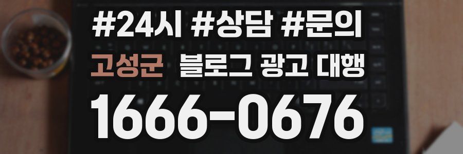 고성군 블로그 광고 대행