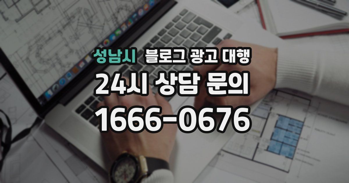 성남시 블로그 광고 대행