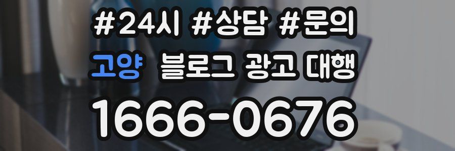 고양 블로그 광고 대행