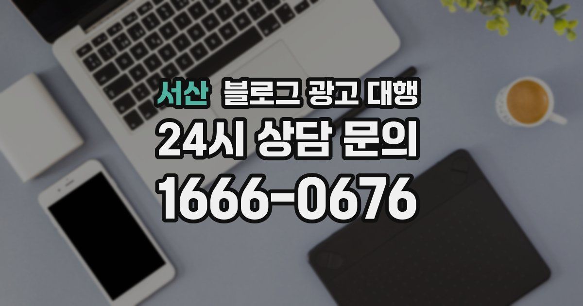 서산 블로그 광고 대행