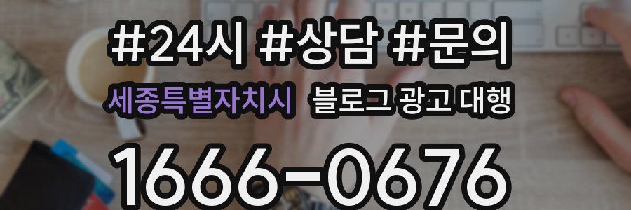 세종특별자치시 블로그 광고 대행