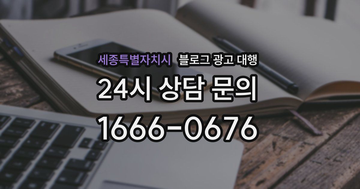 세종특별자치시 블로그 광고 대행