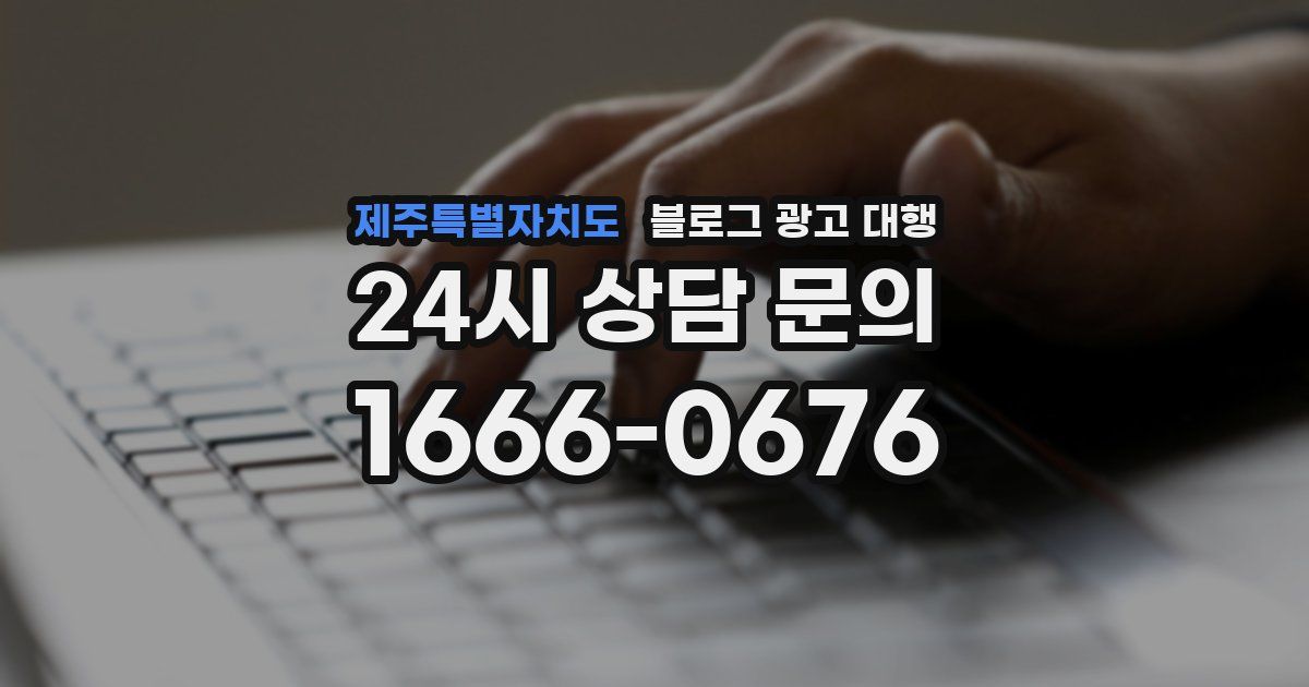 제주특별자치도 블로그 광고 대행