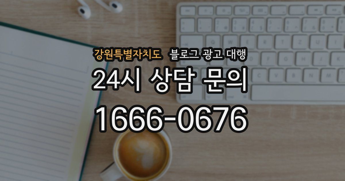강원특별자치도 블로그 광고 대행