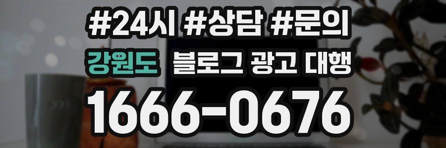 강원도 블로그 광고 대행