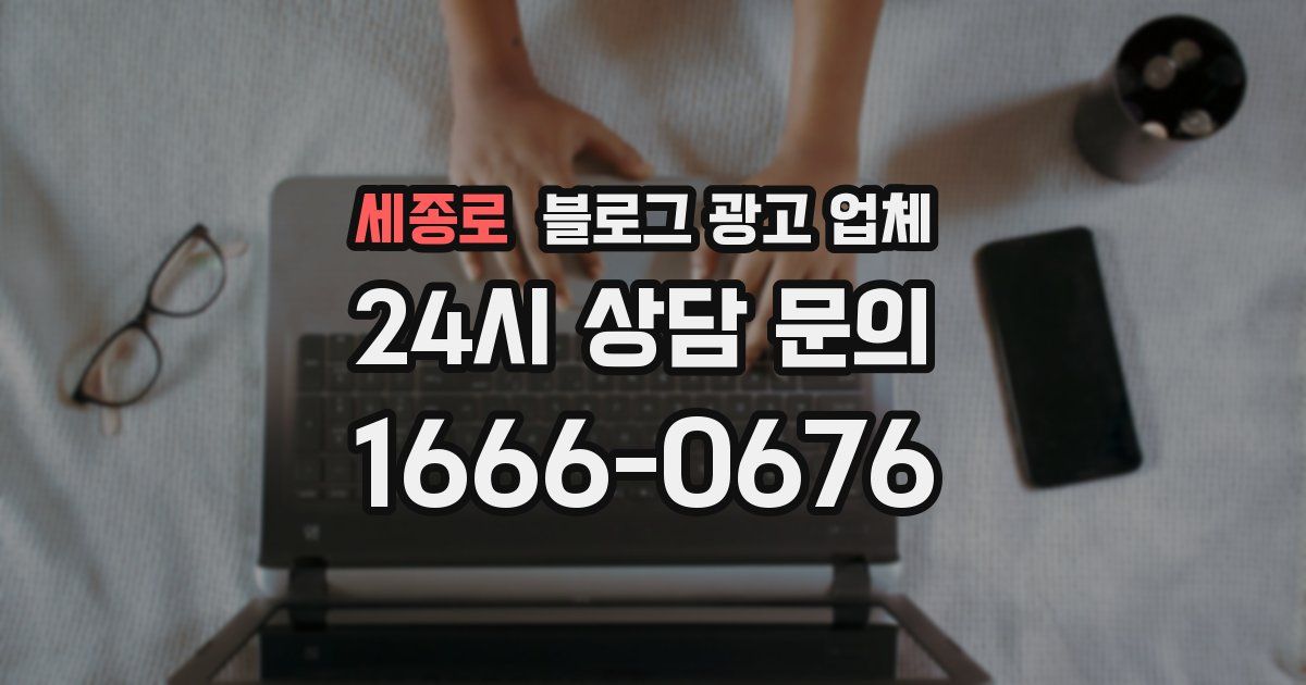 세종로 블로그 광고 업체