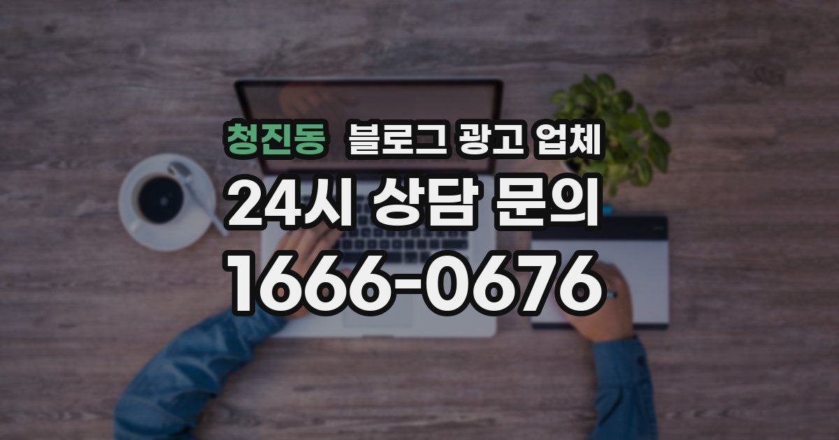 청진동 블로그 광고 업체