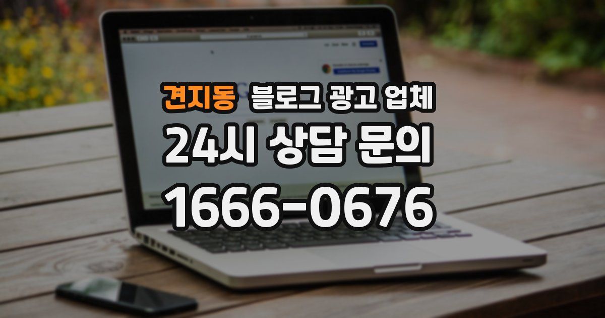 견지동 블로그 광고 업체