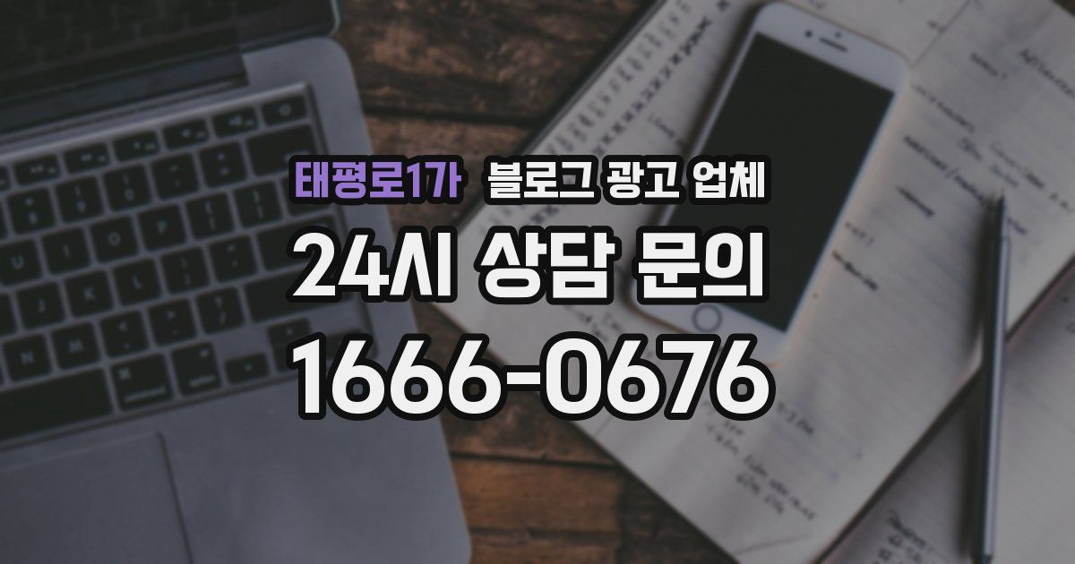 태평로1가 블로그 광고 업체