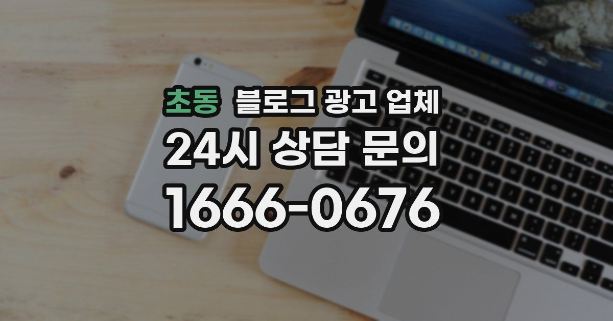 초동 블로그 광고 업체