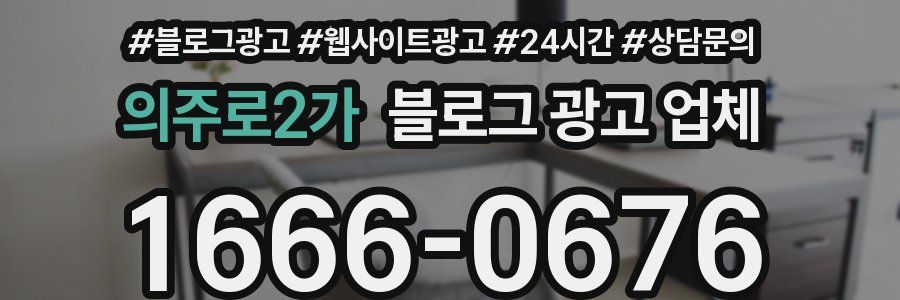 의주로2가 블로그 광고 업체