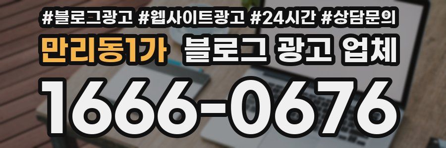 만리동1가 블로그 광고 업체