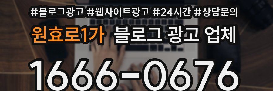 원효로1가 블로그 광고 업체