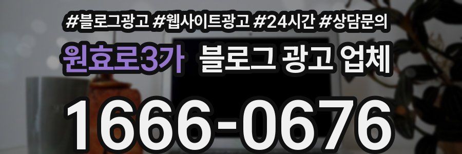 원효로3가 블로그 광고 업체