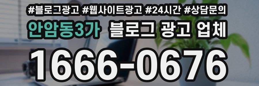 안암동3가 블로그 광고 업체