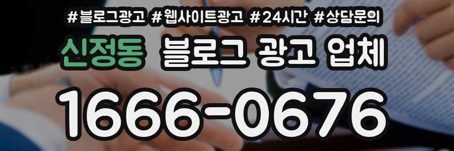 신정동 블로그 광고 업체