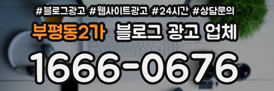 부평동2가 블로그 광고 업체