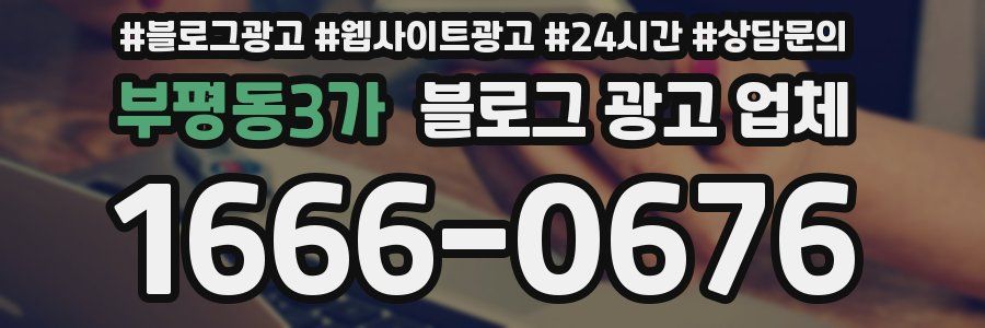 부평동3가 블로그 광고 업체