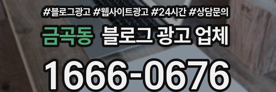 금곡동 블로그 광고 업체
