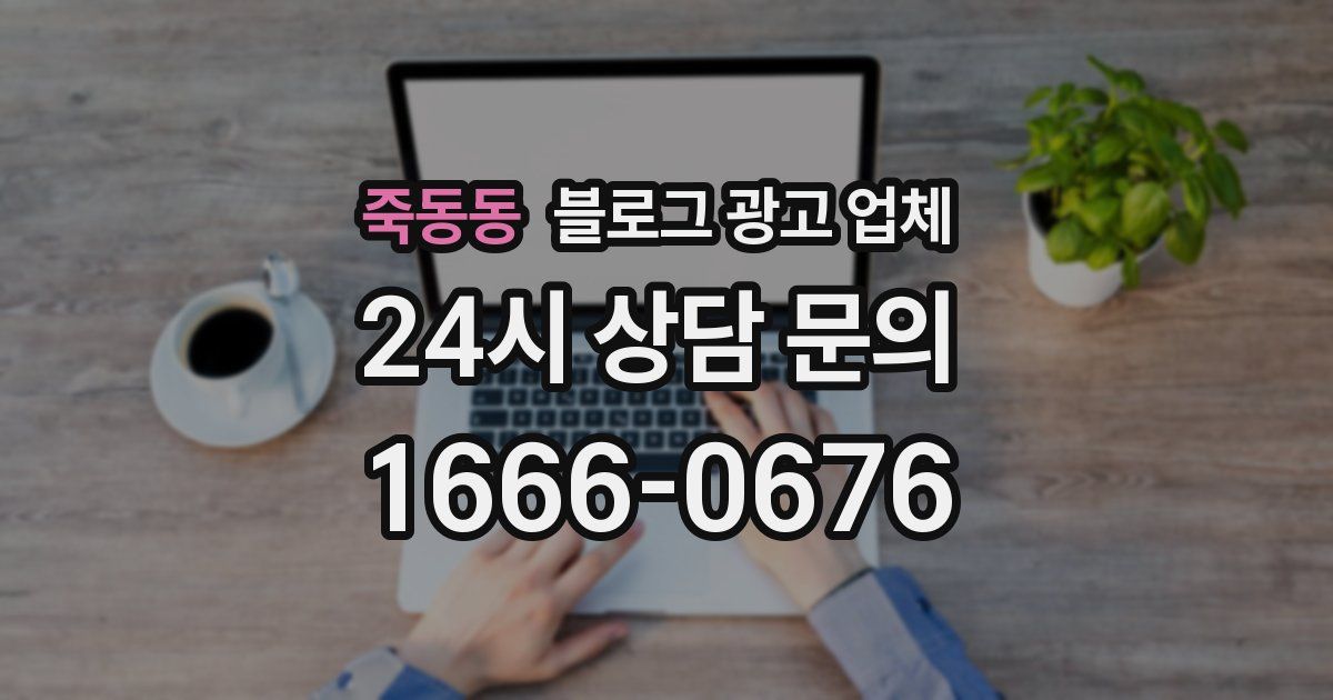 죽동동 블로그 광고 업체